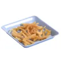 Simple square plastic serving plate, durable household bone spit dish and snack tray for daily use. - 1179: 15.5*15.5*2.0cm / Light Blue