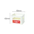 Miniatur-Bierkiste für das Puppenhaus im japanischen Stil, Größe 60 mm x 43 mm - Weiß