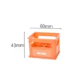 Orangefarbenes Miniatur-Puppenhaus Bierkiste Zubehör mit 60mm und 43mm Abmessungen - Orange