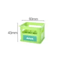 Miniatur grüne Getränkekiste für Puppenhaus 60mm x 43mm Mikro-Landschaft Zubehör - Grün
