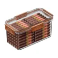 Scatola di immagazzinaggio trasparente per umidificatore di sigari in acrilico. - ZG-1237S (caffè scuro)