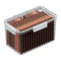 Scatola humidor per sigari trasparente in acrilico portatile con chiusure di sicurezza. - ZG-1237M (bianco)