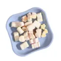 Nordic style plastic snack tray blue fruit plate modern household tableware storage plate - 1182: 16*16*2 cm / Light Blue
