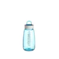 Portable clear plastic water bottle with scale lines and handle, ideal for daily sports. - ZG-7600 / 720 ml / Sky Blue