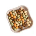 Nordischer Stil PET Kunststoff Snackteller Haushalts-Obstschale mehrfarbig Geschirr. - 1182: 16*16*2 cm / Khaki
