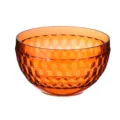 Bol à salade en plastique transparent texturé diamant orange luxe créatif cuisine. - XL / Dia14.5*8.7CM / Orange