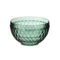 Bol à salade vert avec motif diamant, bol de fruits en verre acrylique transparent pour cuisine. - Taille M / Dia12.5*7.5CM / Vert Foncé