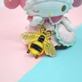 Bienen-Resin-Anhänger für DIY-Ohrringe, Haarschmuck und Handyhüllen-Dekoration - 32*5*25mm / Gelb