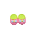 Miniature pink resin slippers DIY accessories for phone cases and dollhouse decoration - 18*12*7mm / 10 Pieces Pack / Pink