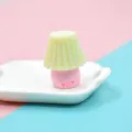 Miniatur-Tischlampe aus Harz in Pastellfarben für Bastelarbeiten und Deko - Hellrosa