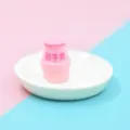 Miniatura di bottiglia di latte rosa in resina per il fai da te e decorazione casa - Rosa