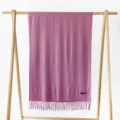 Damen Winter einfarbig Kunstkaschmir Schal warmer Quasten Umhang elegante warme Halstuch - Altrosa