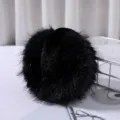 Winter warm fluffy plush earmuffs for women soft cold-proof thick black ear warmers - ER-Black Plush Earmuffs