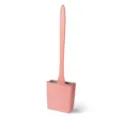 Set di scovolino per WC rosa con manico lungo in gomma morbida e supporto per bagno. - Adesivo da Parete / rosa fluorescente