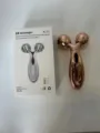 3D face roller massager rose gold manual facial lifting tightening tool body beauty device - 216 Gold with Color Box