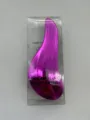 Spazzola per capelli districante elettroplaccata rosa pettine magico liscio donna styling 1pz - Taglia grande L 18,5 cm W 7,5 cm H 3,5 cm / Confezione in scatola di PVC viola galvanizzato