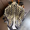 Lusso sciarpa di seta donne vintage monogramma moda quadrato foulard elegante sciarpa collo 90 - 23217 Immagine Principale
