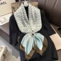 2024 Retro Motivo Classico Sciarpa Di Seta Donna Lusso Foulard Quadrato Elegante Moda - 22104 Immagine Principale