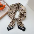 Elegantes Leopardenmuster Seidentuch fur Damen, stilvolles Halstuch fur Fruhling und Sommer. - Plüsch Leoparddruck