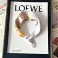 Elegant silk scarf for women featuring a chic pearl magnetic buckle and floral print design. - CXK007-Golden Osmanthus Autumn