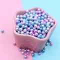 Gradients-Perlen im Meerjungfrau-Stil in rosa Sternenschale für DIY-Bastelarbeiten - 1 Stück/Packung / Rosa Blau Lila Weiß Meerjungfrau Verlauf (2)