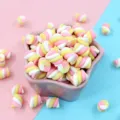 Λεπτομερής όψη πολύχρωμων marshmallows από πολυμερικό πηλό για κοσμήματα DIY - 10*10*15mm / Λευκό, Ροζ和Κίτρινο