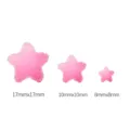 Set aus drei rosa Farbverlauf-Stern-Harzanhängern für DIY-Schmuck und Handyhüllen - L / Verlauf Dunkelrosa Stern