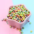 Lebendige bunte Meerjungfrauenperlen mit Farbverlauf für DIY-Schleim und Bastelprojekte - 1 Stück/Packung / Lebhaft Regenbogen Verlauf (7)