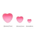 Verlaufende rosa Gummibärchen Herz Harz Anhänger in 16mm, 10mm und 8mm für DIY Basteln - L / Verlauf Dunkelrosa Herz