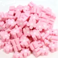 Rosa Polymer-Ton Blumenscheiben für DIY-Schmuck und Handyhüllen-Dekorationen Zubehör - Rosa Blumen-Stil
