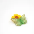 Breloque papillon en résine DIY vert et or pour boucles d'oreilles et coque de tel - 10 Pièces/Pack (2.2*1.5CM) / Vert
