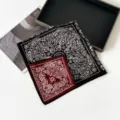 Seide Wolle Quadrierte Tuch Detail, doppelseitig Paisley Muster in Kontrastfarben. - SM6501-Paisley-Patchwork