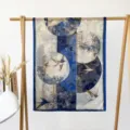 Spring summer women long silk scarf vintage swallow blue print elegant shawl wrap sunscreen - Singing Birds