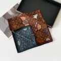 Luxus Seide Wolle Schal für Damen mit doppelseitigem Print und elegantem Retro-Design. - SM6501-Tierwelt