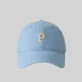 Hellblaue weiche Baseballkappe mit gesticktem Buchstaben P, minimalistischer Sonnenhut. - Himmelblau