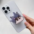Supporto per telefono magnetico in acrilico Crayon Shin-chan con cuscinetto d'aria - Supporto Magnetico / Kuromi Shin-chan Rotante