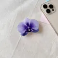 Elegante soporte de agarre para teléfono de acrílico orquídea púrpura para funda móvil - Estilo Orquídea Degradada Púrpura (7)