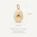 Adorable colgante de erizo en cobre con dimensiones detalladas y especificaciones de peso. - Colgante Solo (Sin Cadena) (Erizo)