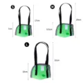 Portable green mesh parrot travel bag in S, M, and L sizes with black handle straps - S / Parrot Carrier Bag / Green
