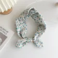 Floral paisley cotton linen scarf neckerchief hair band for women spring fashion style - Small Dot Water Drop (9B)