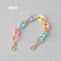 Colorful 33cm resin pig nose link chain strap for mobile phone and handbag accessories - 33cm