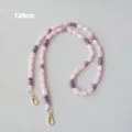 Bandoulière en perles acryliques rose et violet de 120 cm pour sac ou téléphone - 120cm Paquet / Rose et Violet