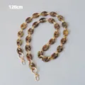 Retro tortoiseshell resin chunky chain strap for bags or phones, 120cm length detail - 120cm / Brown