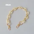 44cm retro resin pig nose chain strap with gold metal rings for handbags - 44cm / Apricot