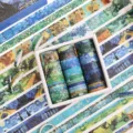 Set de ruban adhésif Washi Van Gogh 20 rouleaux masking tape décoratif pour journal DIY. - Murmures d'impression