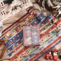 Kerst Washi Tape Set 12 Rollen Decoratieve Plakband voor Knutselen DIY Cadeausetjes - Winterfantasie