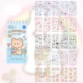 Schattig cartoon sticker spiraalnotitieboekje set voor DIY handwerk en dagboekdecoratie. - LELE Beer