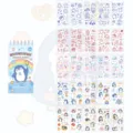 Leuke cartoon pinguïn spiraalnotitieboekje met stickerbladen set voor kinderen DIY decoratie. - Stuiterende pinguïn