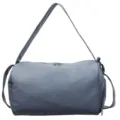 PU leather gym duffel bag stylish travel sports shoulder crossbody bag for daily use - Blue