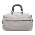 Portable travel duffel bag lightweight short trip gym luggage bag for men and women daily use - Light Gray